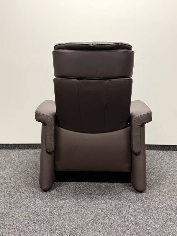 Fauteuil Stressless Magic-Ekornes avec pouf - Cuir marron