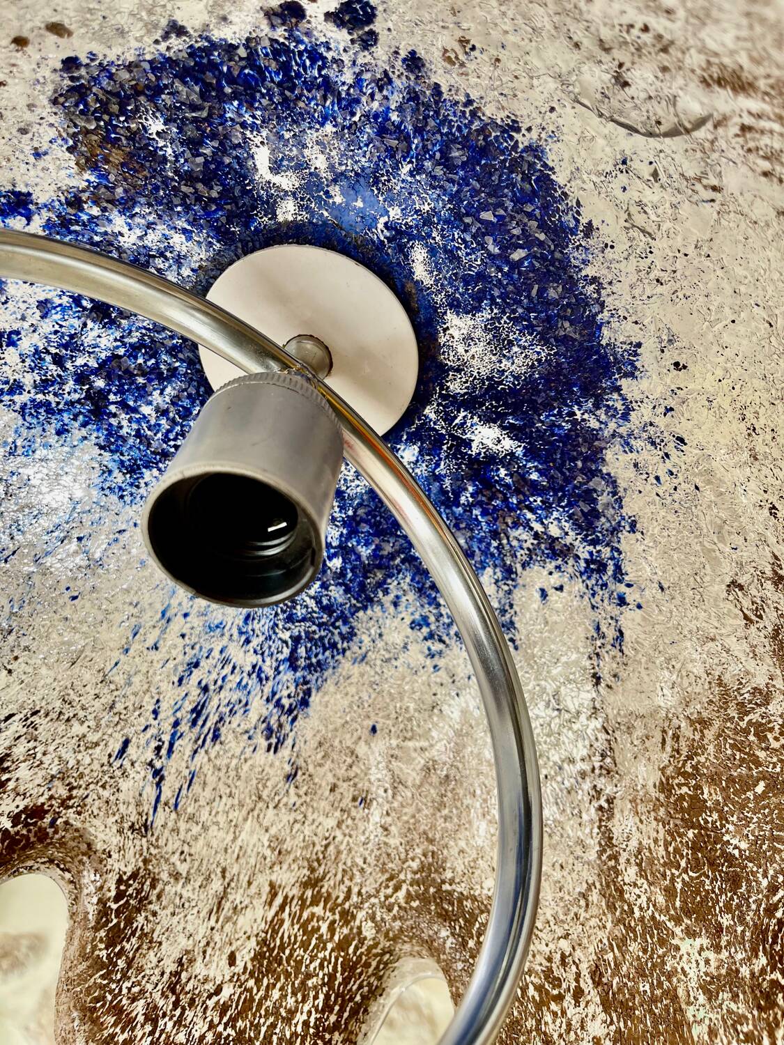 Mazzega Murano glass pendant light, Italy 1970