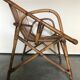 Rattan armchair vintage shell adult 1960