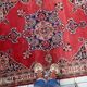 Tapis persan ancien Kazvin fait à la main 134 cm x 182 cm années 1920 - 1C1229