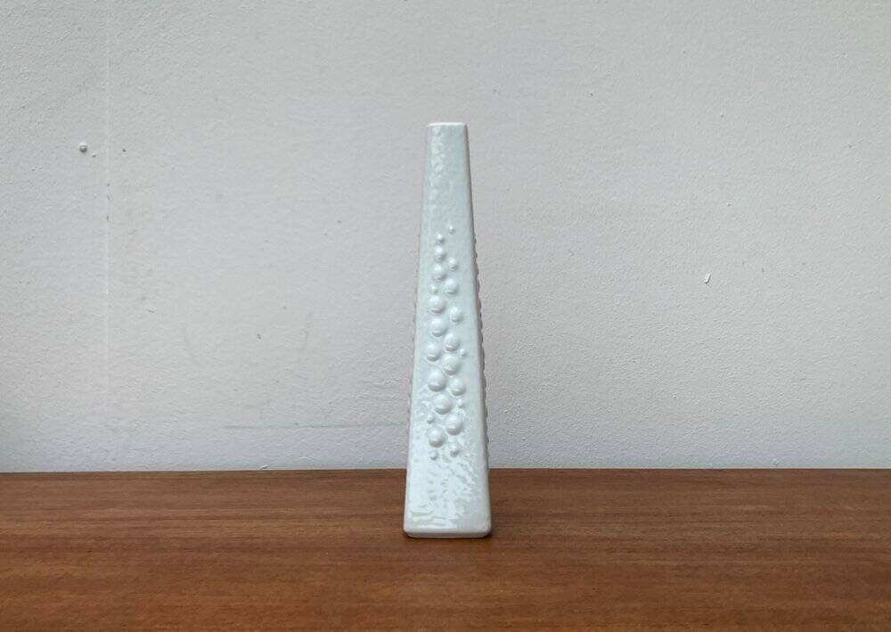 Vintage white porcelain vase from KPM Royal Porcelain, 1970s.