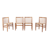4x J80 Dining Chair by Jørgen Bækmark in Oak, 1967 FDB Møbler, Denmark