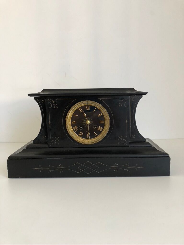 Black marble fireplace pendulum