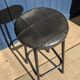 Black leather stools