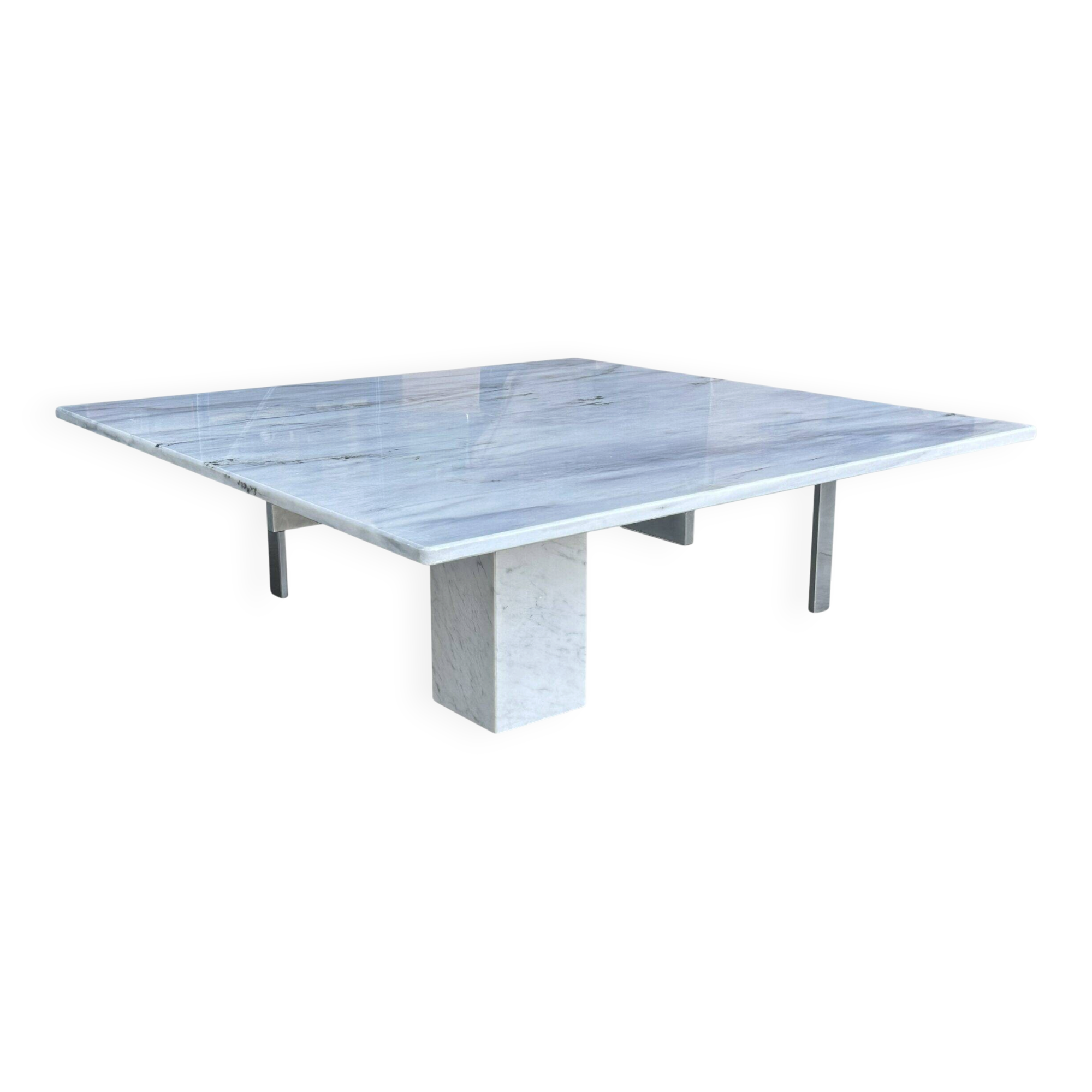 KW1 metal and marble coffee table by Hank Kwint for Metaform 1980s
