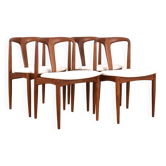 Chaise de Salle à Manger Mid-Century en Teck par Johannes Andersen pour Uldum Møbelfabrik, Danemark, 1960s, Set de 4.