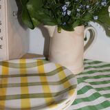 Flat plate - Torchon pattern - Moulin des Loups earthenware