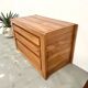 Solid elm chest of drawers, Maison Regain, circa 1970