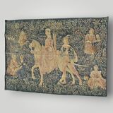 Noble Amazon Museum Tapestry, Hand-Printed Medieval Pattern