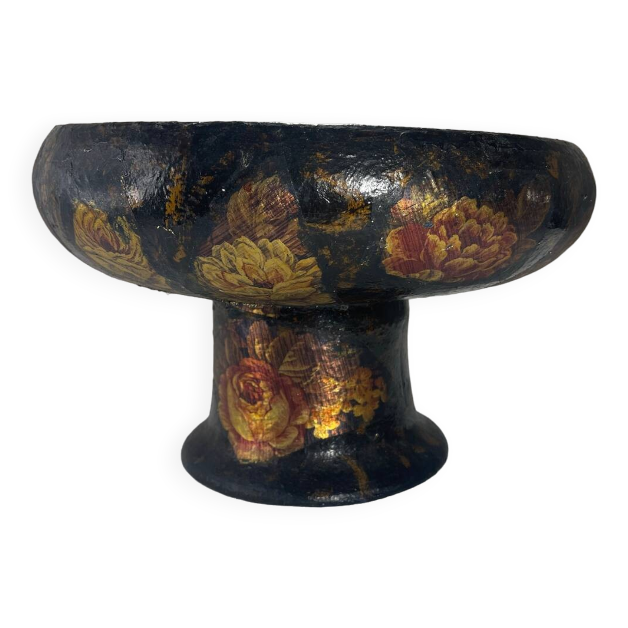 Handmade Terracotta Fruit Bowl / Centerpiece on Pedestal