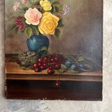 Oil on old canvas
