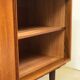 Danish teak sideboard with two sliding doors and 4 central drawers