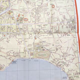 Vintage map of Marseille 1970