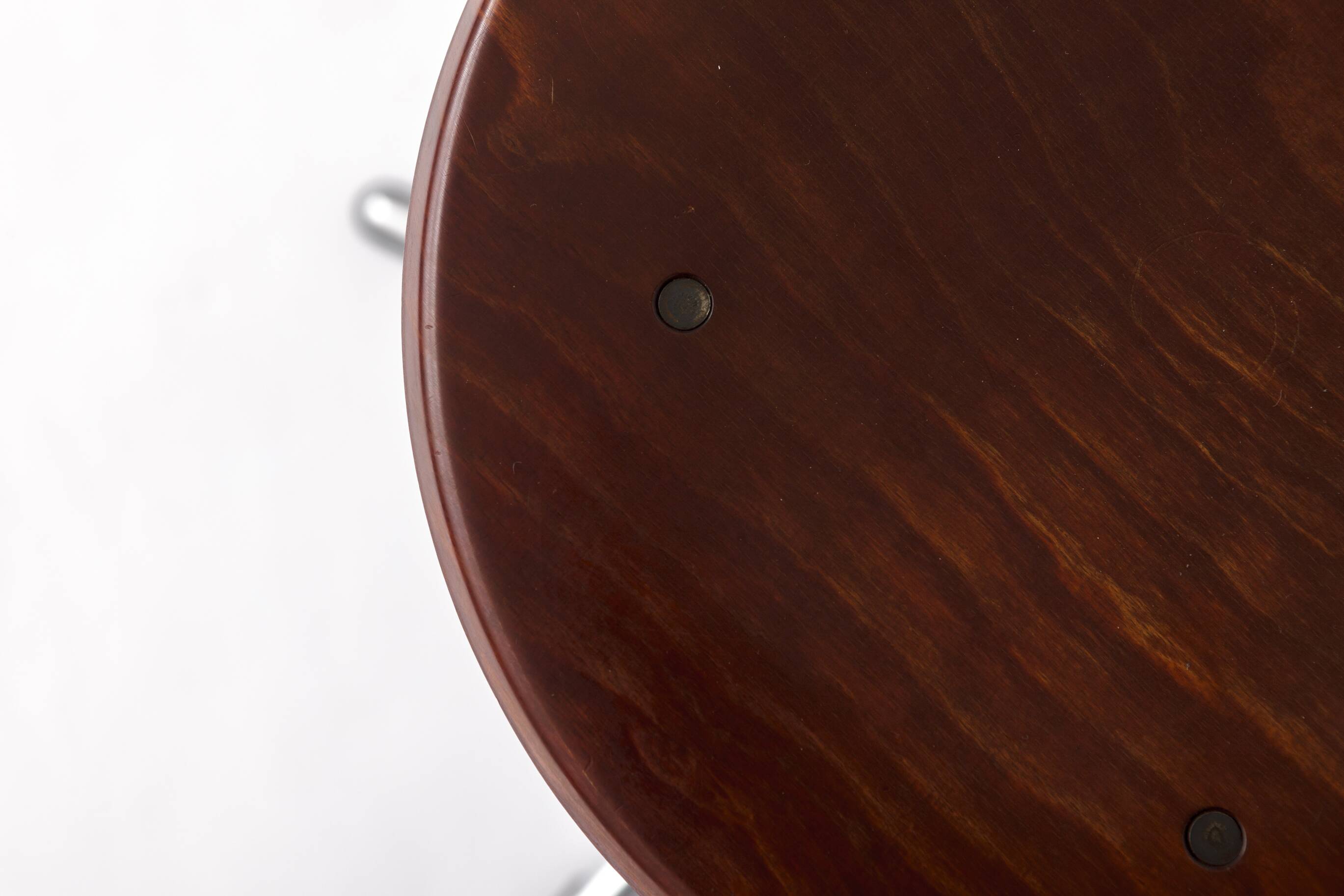 Set of 4 Vintage Industrial Stools 1970s, Chrome Adjustable Stools