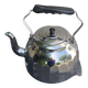 Large kettle, in chrome copper, menesa, vintage and collector's black bakelite handle