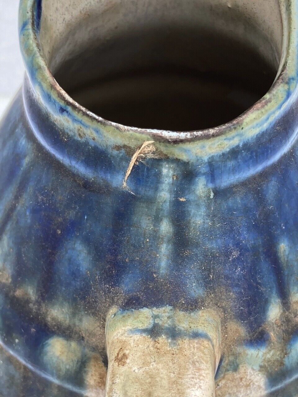 Enamelled ceramic pitcher