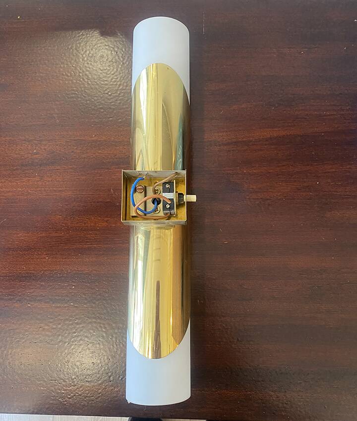 Large simple wall lamp, Raak style, 1970