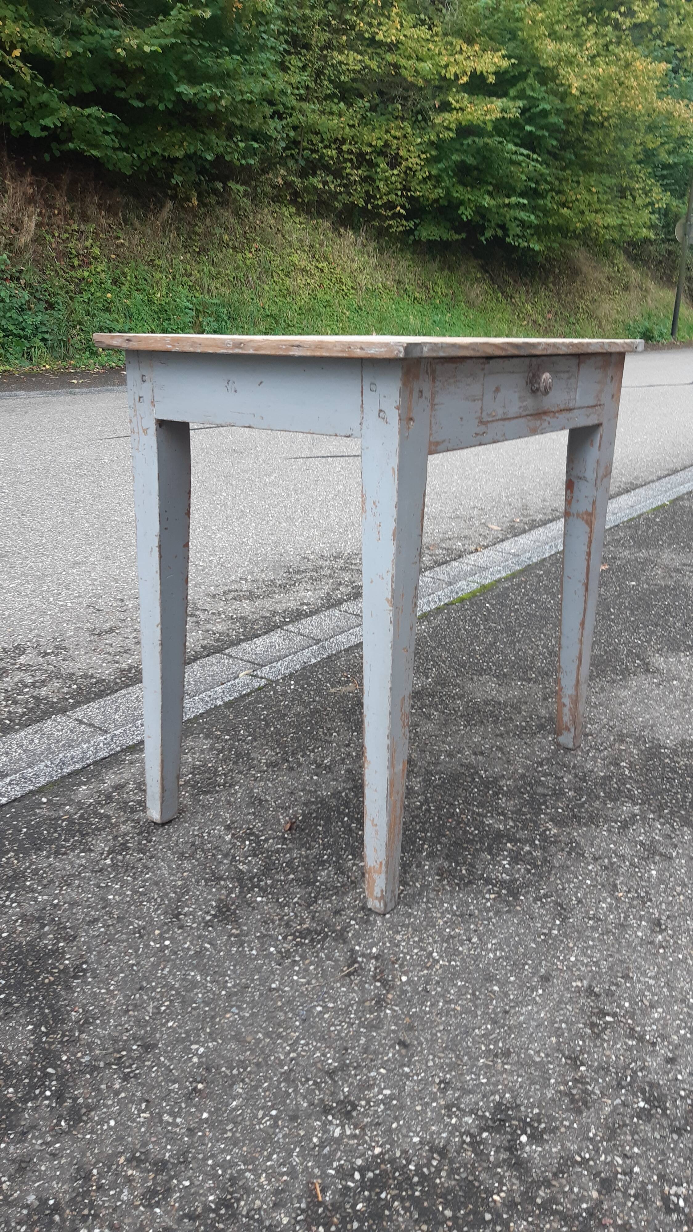 Desk in patinated wood, early 20th century