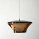 1970s Scandinavian brass ceiling lamp