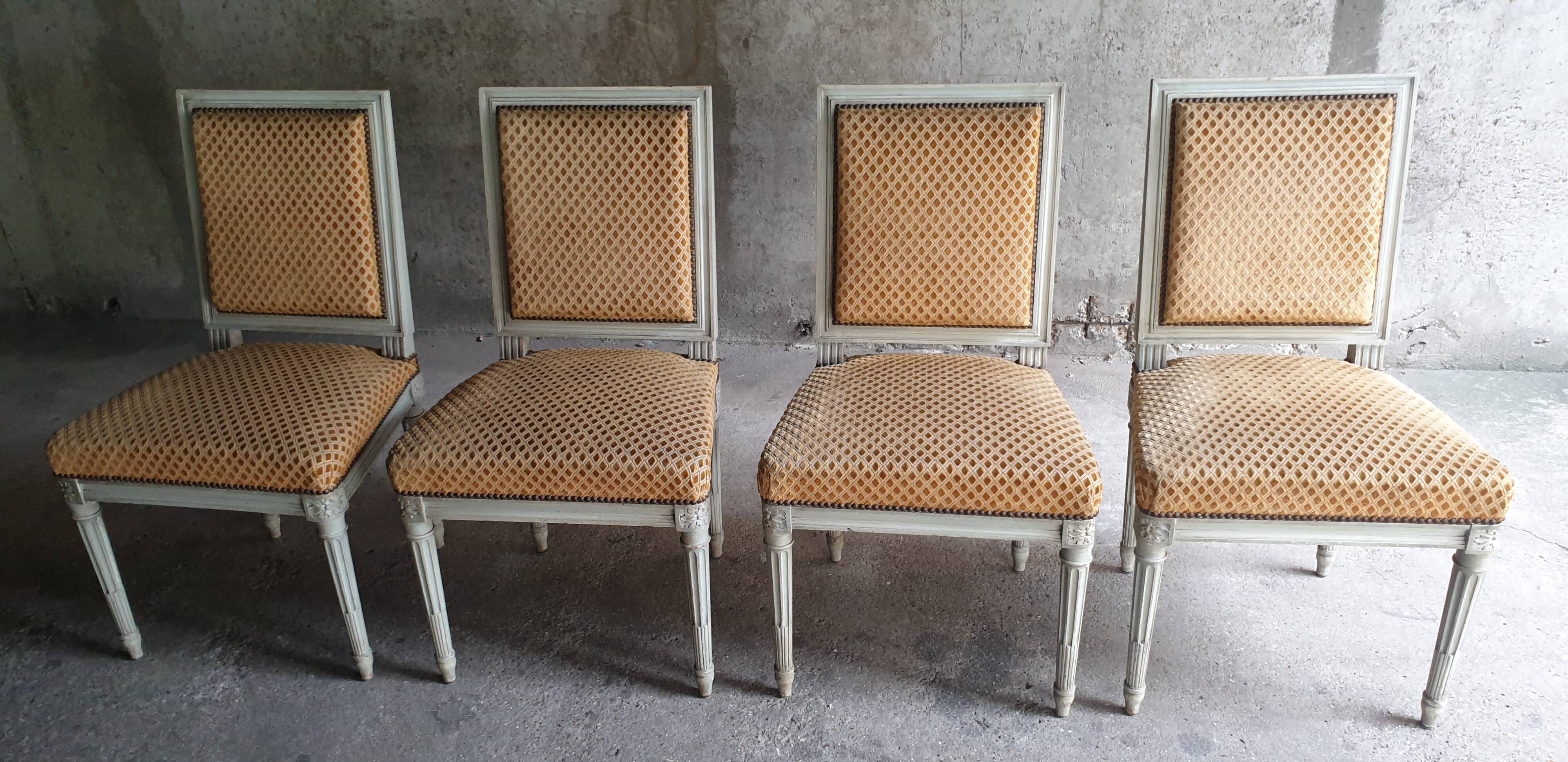 4 Louis xvi chairs, Trianon model