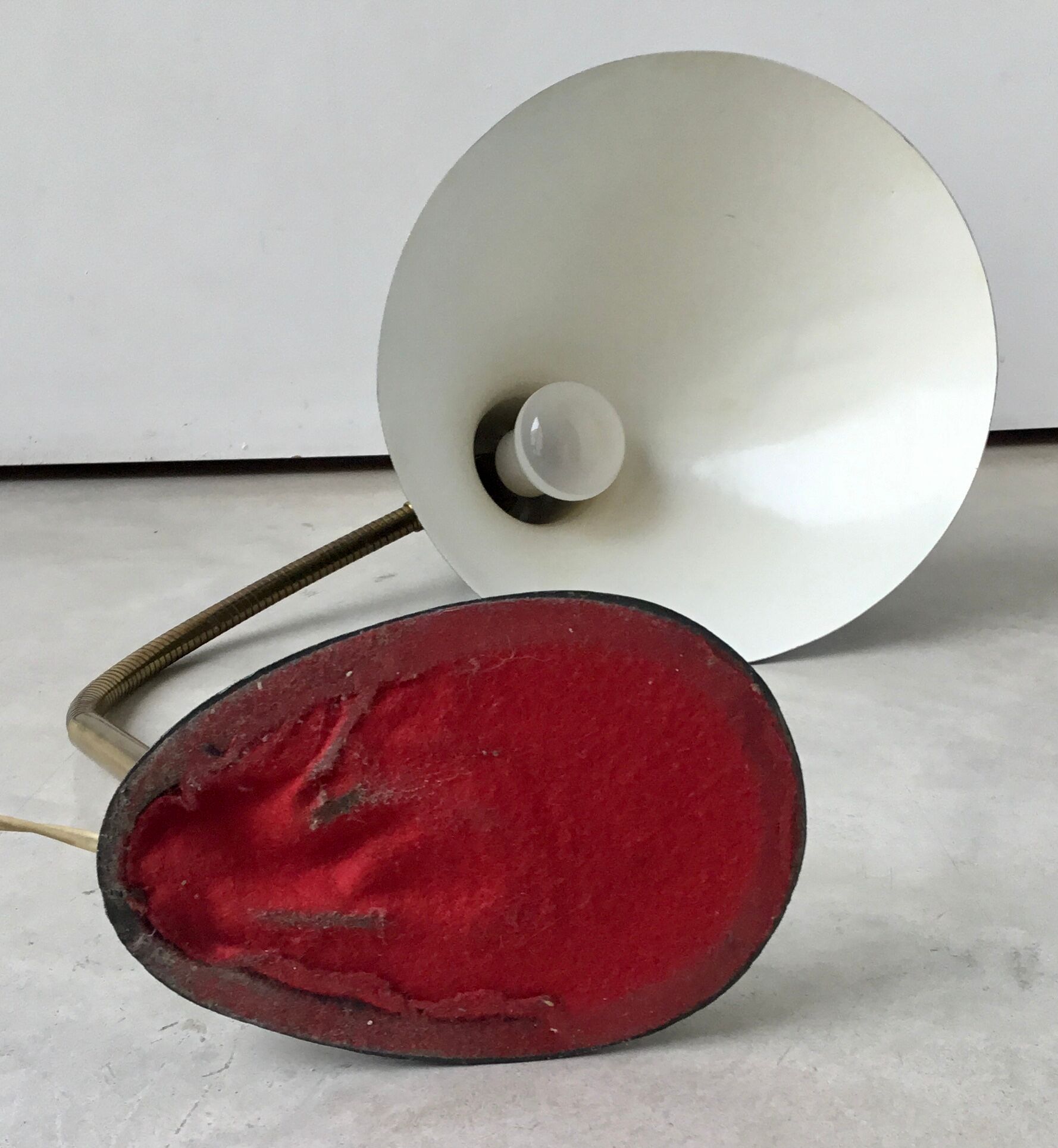 Flexible modernist desk lamp, design 1950