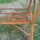 Table basse ancien en rotin vintage