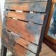 Antique wooden folding stools for painter
