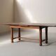 Modernist oak dining table, France, 1940–1950