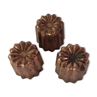 Old copper fluted molds