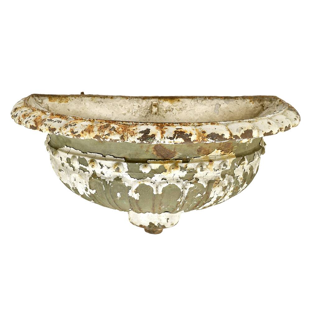 Pair of Medici cast iron wall-mounted basins