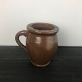 Pot/pichet En Grès Vintage Marron