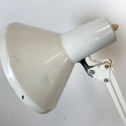 Vintage White Italian Architect Table Lamp, 1970s