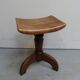 Tabouret de piano vintage en chêne des années 1930