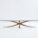 Large bronze coffee table by Michel Mangematin circa 1962