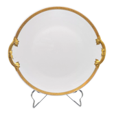 Serving dish with cakes Limoges gold edging