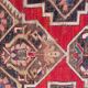 Ancient Caucasian carpet Karabakh handmade 115x270 cm