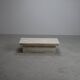 Table basse vintage en travertin, années 1970