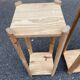 2 étagères scandinaves en bois massif 67cm