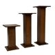 Set of 3 vintage wooden plant stands