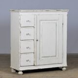 Solid pine chest of drawers with 4 drawers, 1910s
