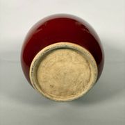 Large red porcelain vase "Ox Blood" - China Qing. 19th century