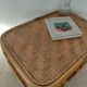 Vintage rattan coffee table from the 70s - organic lines, Riviera spirit.