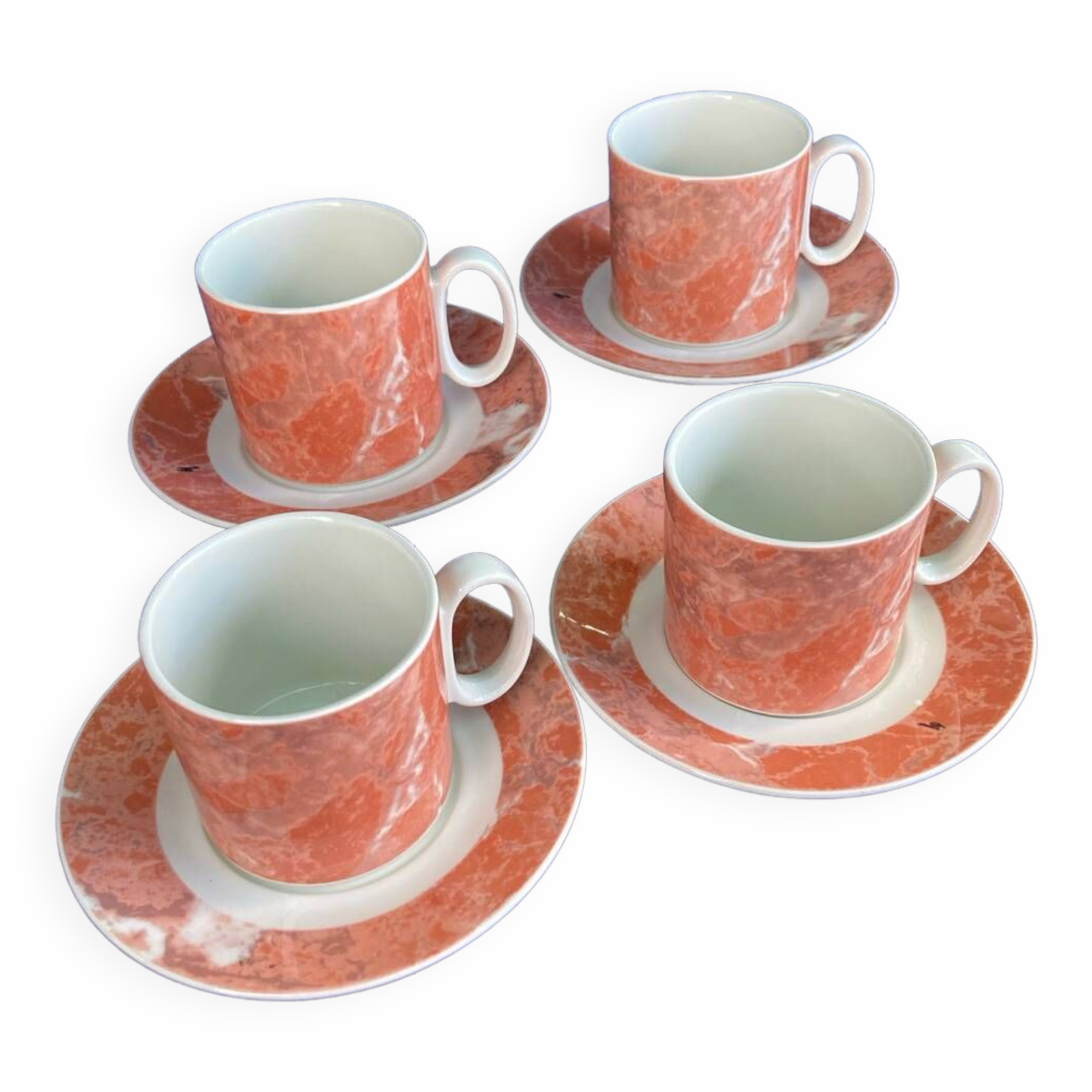 Tasses et sous-tasses à café Villeroy et Boch modèle Siena