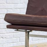 Unique piece - Danish chrome and leather armchair attributed to Poul Nørreklit