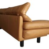Camel leather sofa