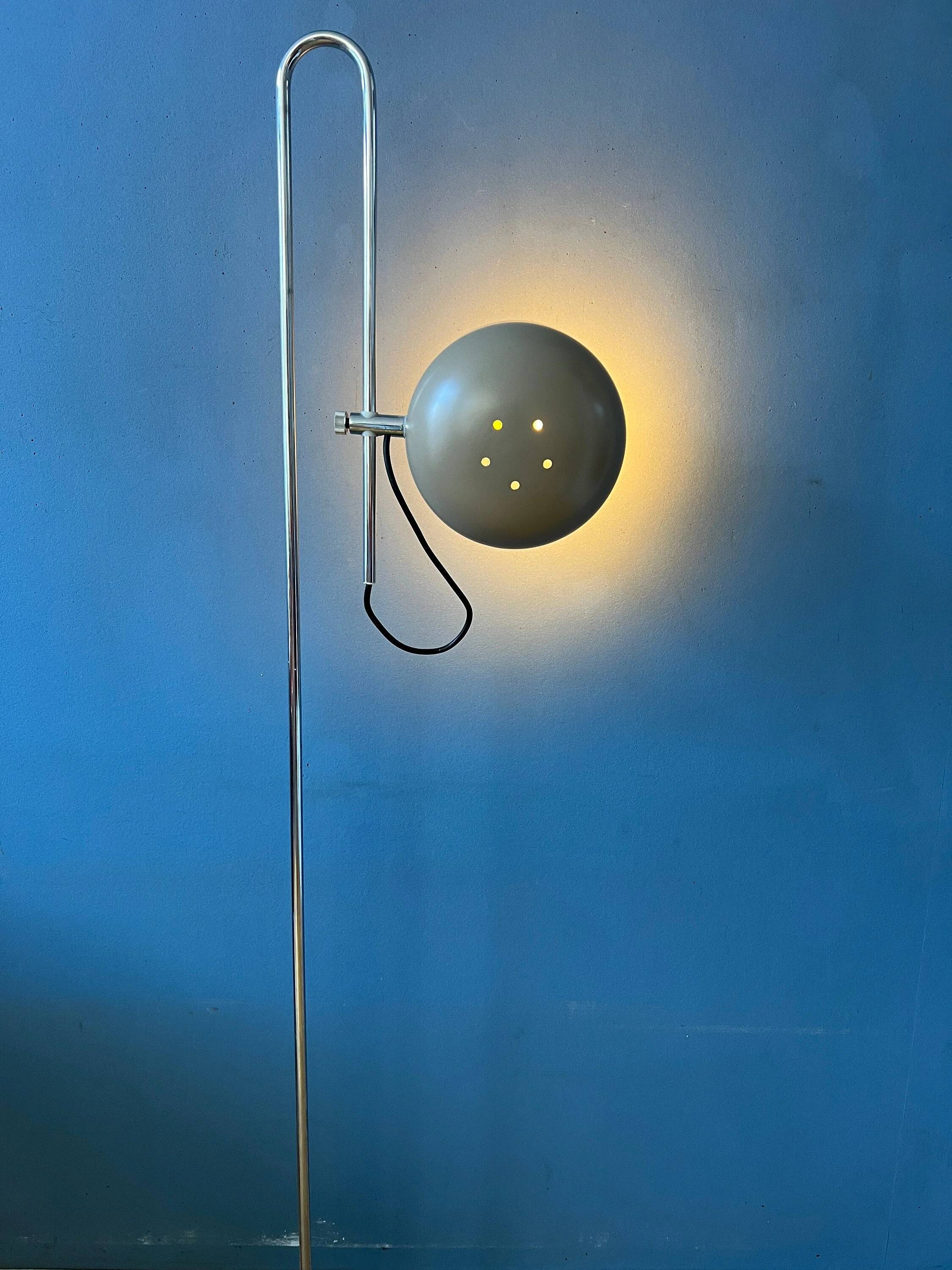 Beige adjustable vintage floor lamp Anvia