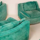 Set of 5 Stropiccio armchairs by Luciano Frigerio for Frigerio di Desio 1975