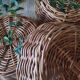 Vintage woven wicker basket