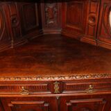 Pair of castle corner buffets XIXth