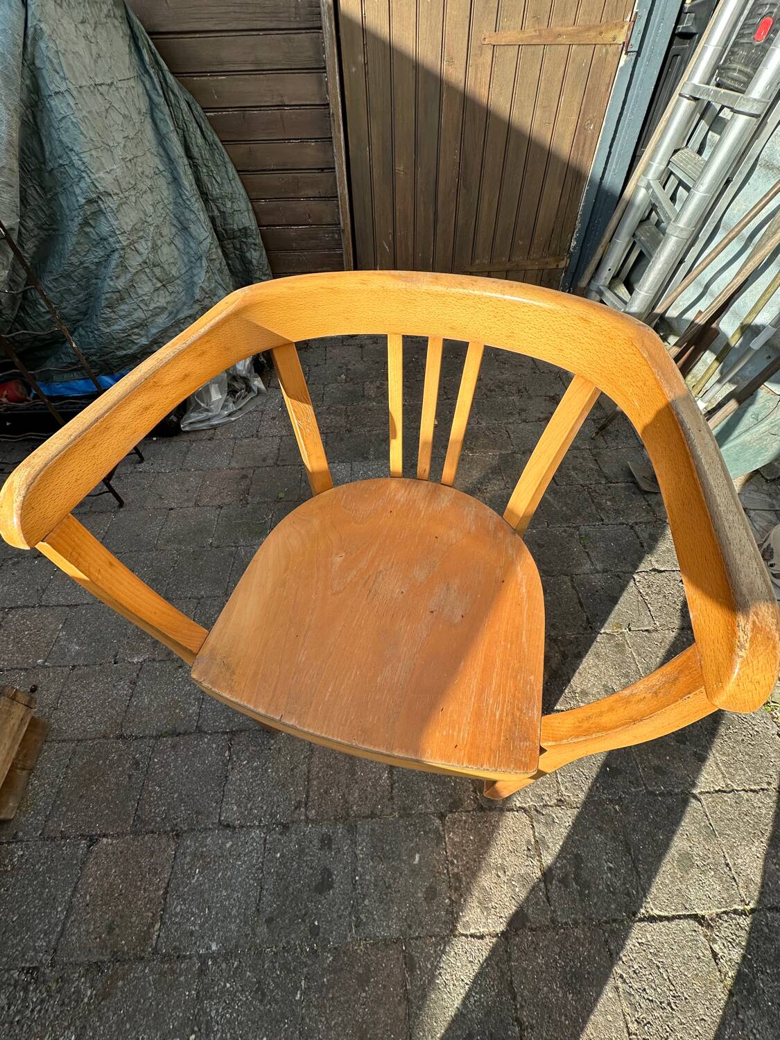 4 chaises Bauhaus, Art déco viennoises en hêtre